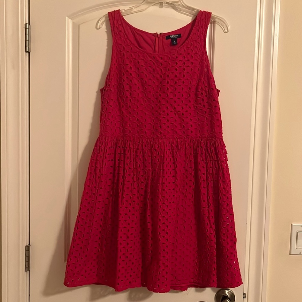 Bright pink dress